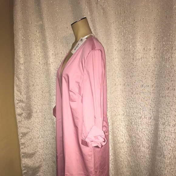 Ted Baker Dusty Pink Shirt Dress, Ted's Size 5/ U.S. Size 12, NWT - Picture 2 of 3